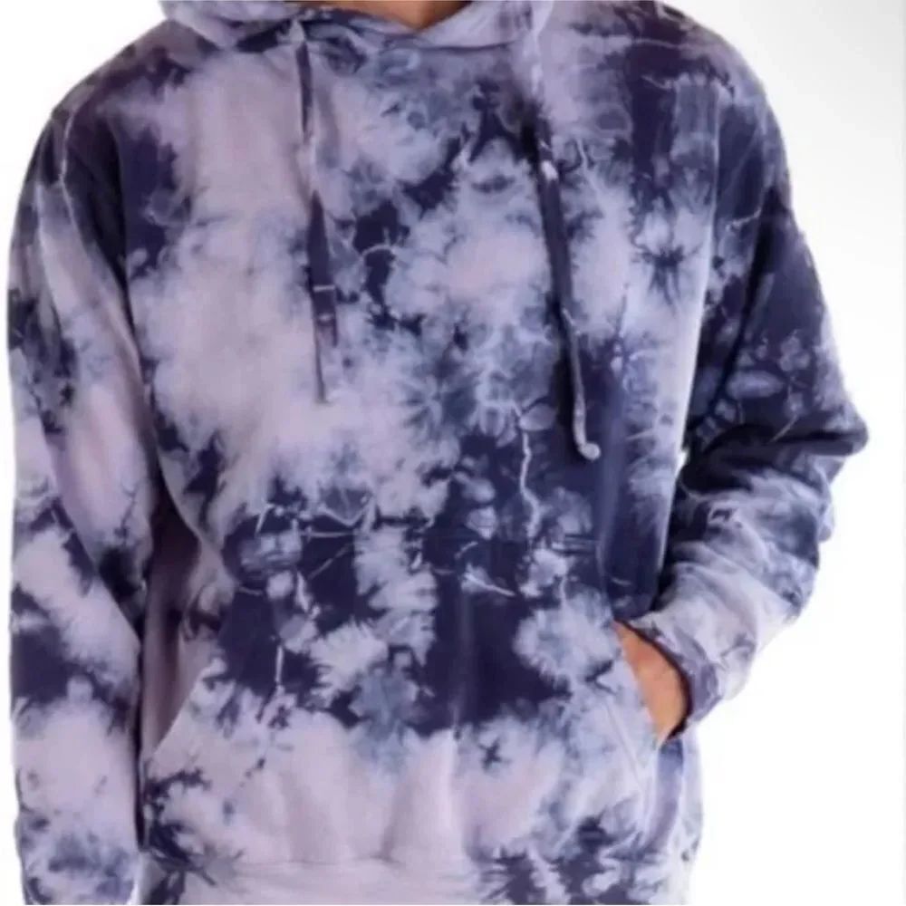 PAPERBACKS | NEW Two Tone Purple Tie Dye Unisex Hoodie Men’s or Women’s Size S